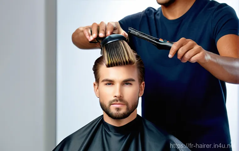 헤어디자이너 SNS 홍보 사례 - **"Behind the Scissors: A Moment of Craftsmanship"**
    "A candid, authentic image capturing a fema...